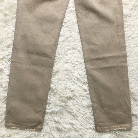 Free People Dakota Straight Leg Jeans Khaki Size 24 NWOT - Picture 9 of 12
